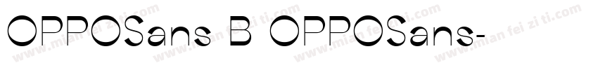 OPPOSans B OPPOSans字体转换